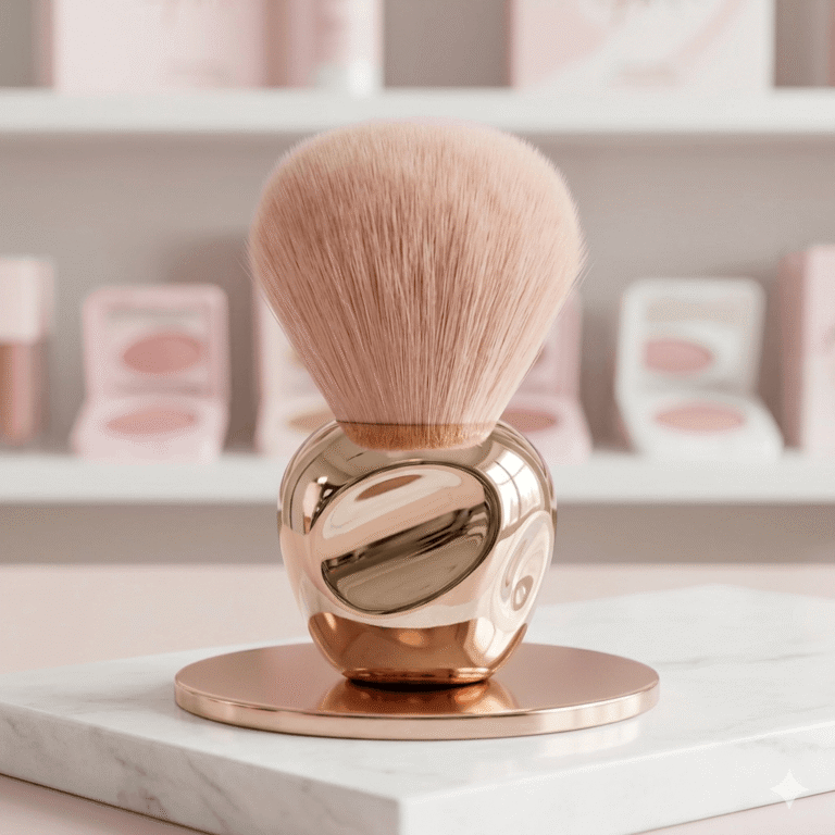 Love Pink Professional Ergonomic Kabuki Brush